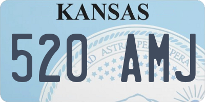KS license plate 520AMJ