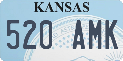 KS license plate 520AMK