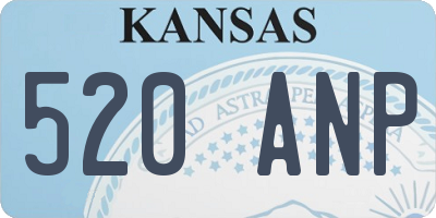KS license plate 520ANP
