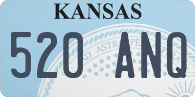 KS license plate 520ANQ