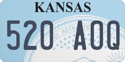 KS license plate 520AOQ