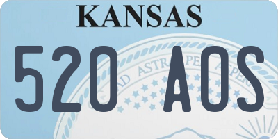 KS license plate 520AOS
