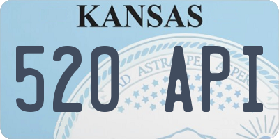 KS license plate 520API
