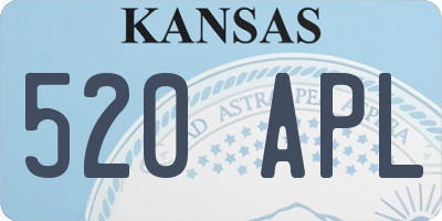 KS license plate 520APL