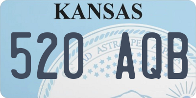 KS license plate 520AQB
