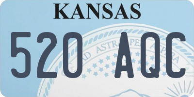 KS license plate 520AQC
