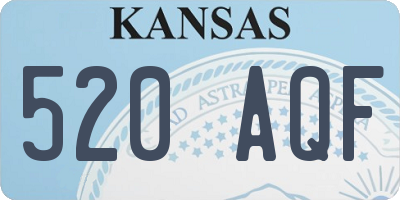 KS license plate 520AQF