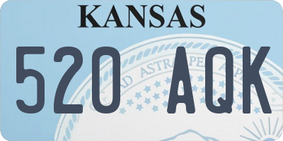 KS license plate 520AQK