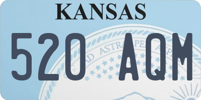 KS license plate 520AQM