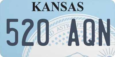 KS license plate 520AQN
