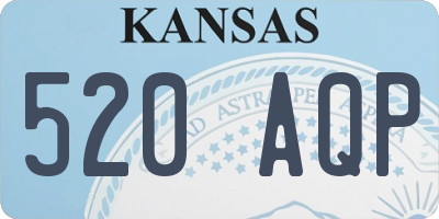 KS license plate 520AQP