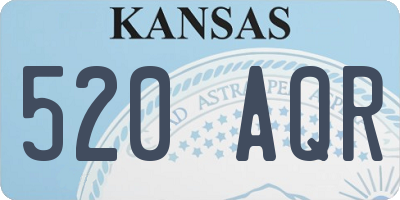 KS license plate 520AQR