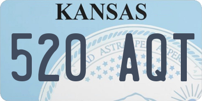 KS license plate 520AQT