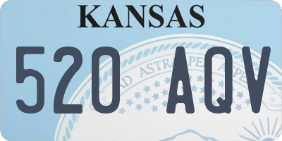 KS license plate 520AQV