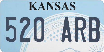 KS license plate 520ARB