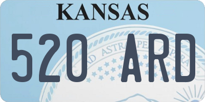 KS license plate 520ARD