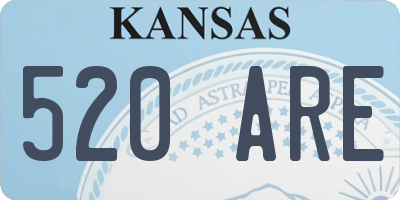KS license plate 520ARE
