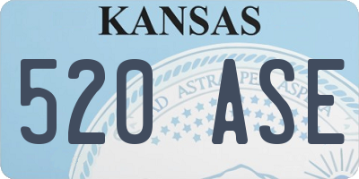KS license plate 520ASE