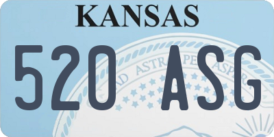 KS license plate 520ASG