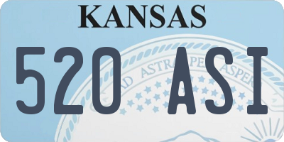 KS license plate 520ASI