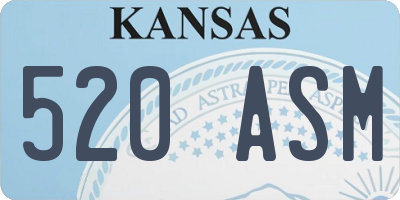 KS license plate 520ASM