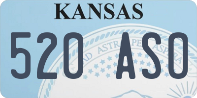 KS license plate 520ASO