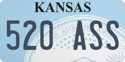 KS license plate 520ASS