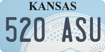 KS license plate 520ASU