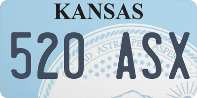 KS license plate 520ASX