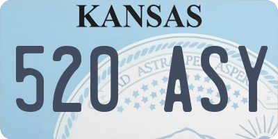 KS license plate 520ASY
