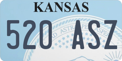KS license plate 520ASZ