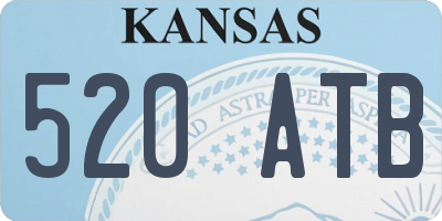 KS license plate 520ATB