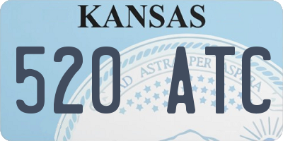 KS license plate 520ATC