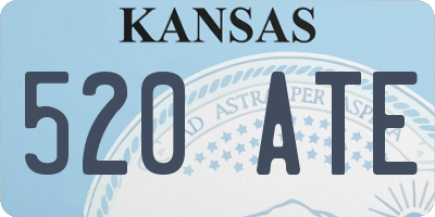 KS license plate 520ATE