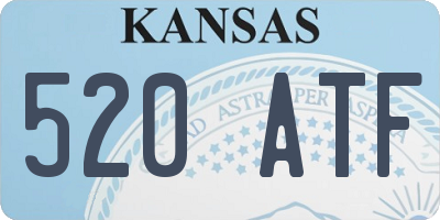 KS license plate 520ATF