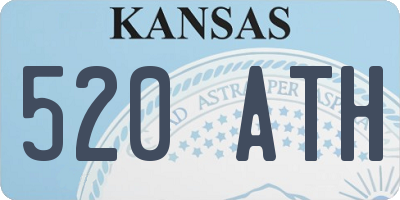KS license plate 520ATH