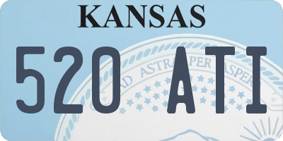 KS license plate 520ATI