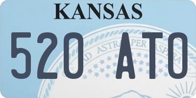 KS license plate 520ATO