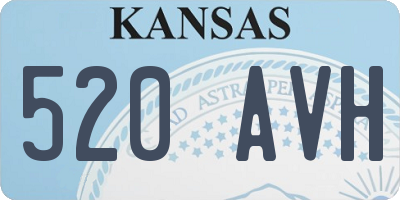 KS license plate 520AVH