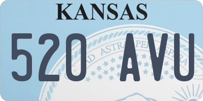 KS license plate 520AVU