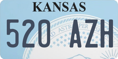 KS license plate 520AZH