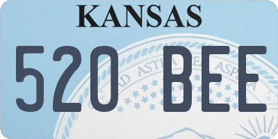 KS license plate 520BEE