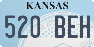 KS license plate 520BEH