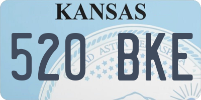 KS license plate 520BKE