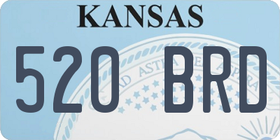 KS license plate 520BRD