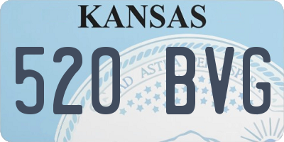 KS license plate 520BVG