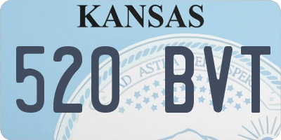 KS license plate 520BVT