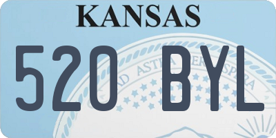 KS license plate 520BYL
