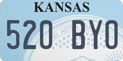 KS license plate 520BYO