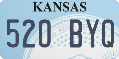 KS license plate 520BYQ